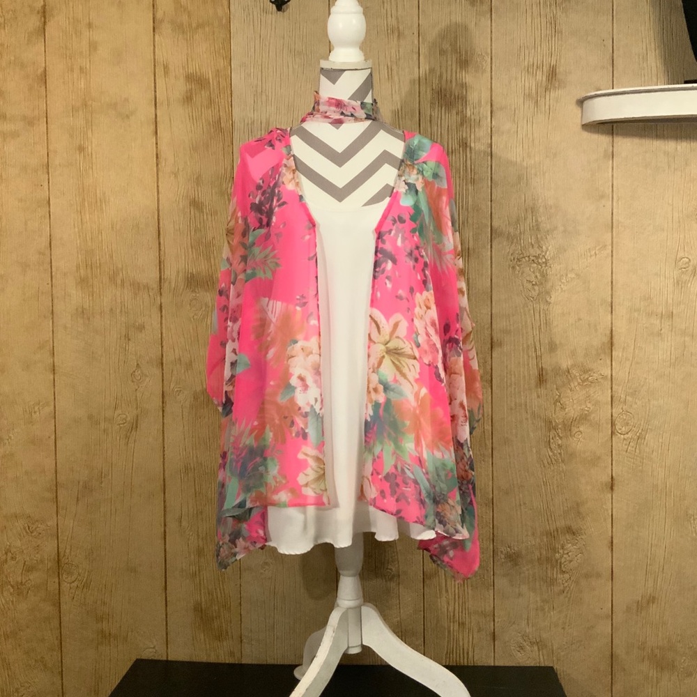 One of a Kind Tropical Barbie Peta Kimono